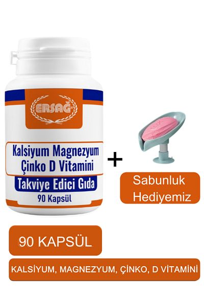 Ersağ Calcium Magnesium Zinc Vitamin D - Our Soap Dish Gift 2024-07