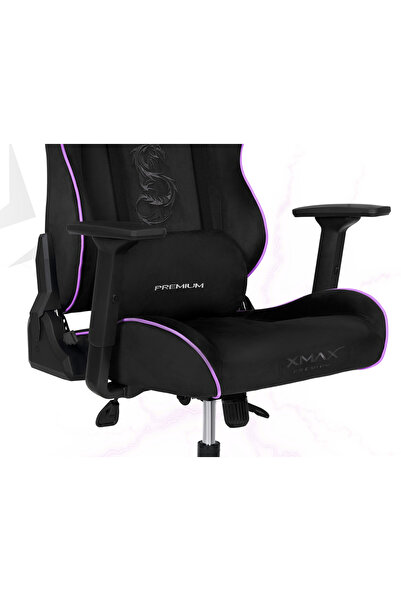 XMAX / Rio Balerion Terletmez Kadife Kumaş Siyah Gaming Oyuncu Koltuğu / 120 Kg Taşır