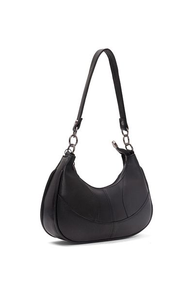 fubileather Women's Baguette Bag |   Shoulder and Crossbody Use |   27X12 cm Basic Model