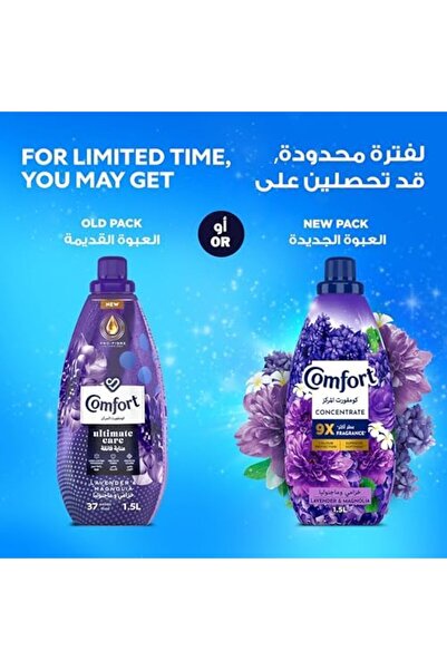 Comfort Concentrate Fabric Softener, Lavender & Magnolia, 9x fragrance, 1L