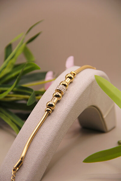 assa accessories سوار من الفولاذ المقاوم للصدأ مطلي بالذهب 316L - مقاوم للتلط...