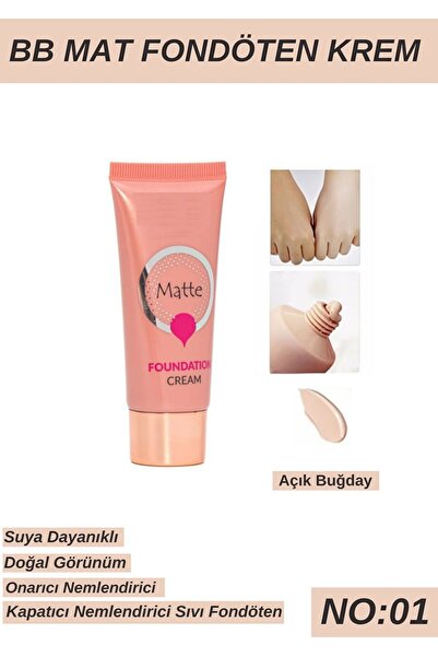 SETBEAUTY BB Mat Fondöten Krem NO:01