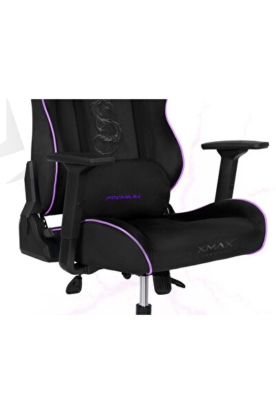 XMAX / Rio Balerion Terletmez Kadife Kumaş Siyah Gaming Oyuncu Koltuğu / 120 Kg Taşır