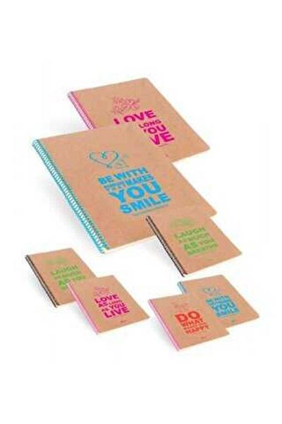 KESKİN COLOR Sharp spiral hard cover notebook funky a/4 checkered 100 sheets