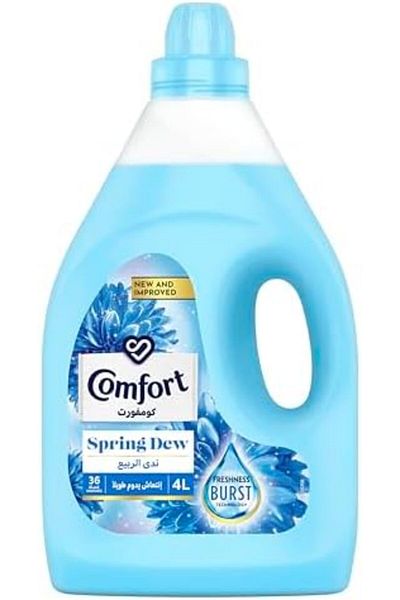 Comfort Fabric Softener, Spring Dew, with freshness-burst technology for longer lasting fragrance &