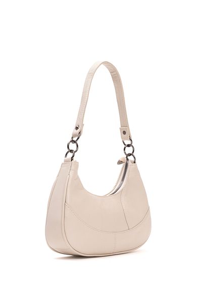 fubileather Women's Baguette Bag |   Shoulder and Crossbody Use |   27X12 cm Basic Model