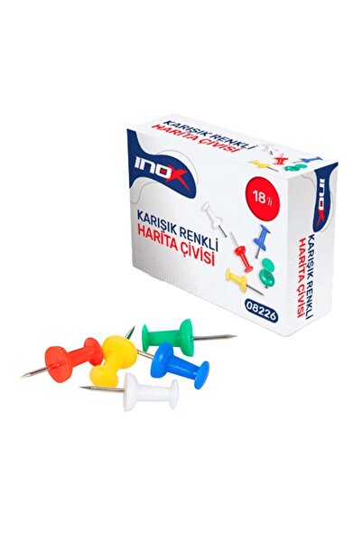 Banadabak مسمار خريطة ملون 18 قطعة 24 PK 08226