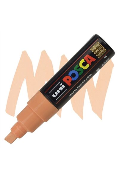 Banadabak علامة الملصقات POSCA PC-8K 8.0 برتقالي فاتح