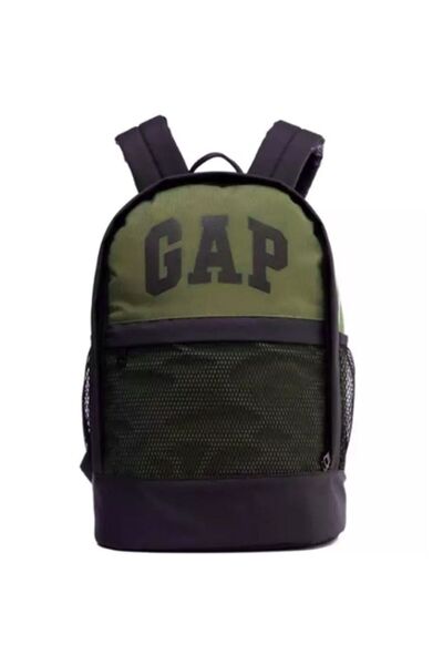 Banadabak GEANTĂ DE Școală 03502 DETALIU DE PLASĂ NEGRĂ KHAKI TATĂLĂ