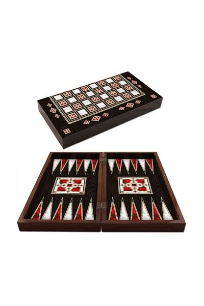 Banadabak Backgammon Set 1020807 Antique Sedef Polyester