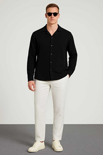 tetramoda Bürümcük Fabric Summer Lycra Long Sleeve Shirt Pants Set