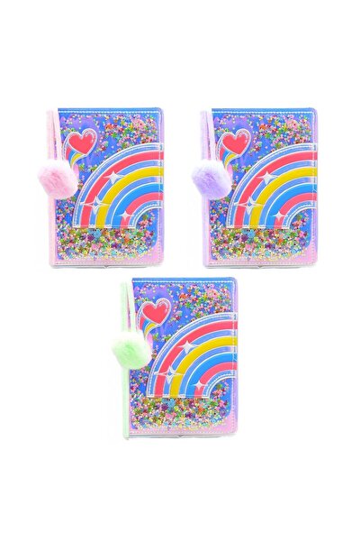 Banadabak Caiet NT-1 cu fluture curcubeu și semn de carte de pluș 14x20 cu linii