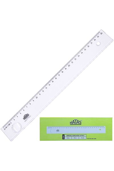 Banadabak RIGLĂ DE PLASTIC CU OCHIETE LARGE 30 CM 25 BUC 0161