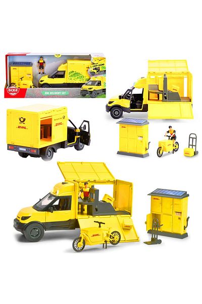 Banadabak Toys Dhl Delivery Set 3747020 Delivery Set with Sound and Light 3+