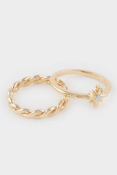 DeFacto Women's Triple Gold Ring F4076Axns