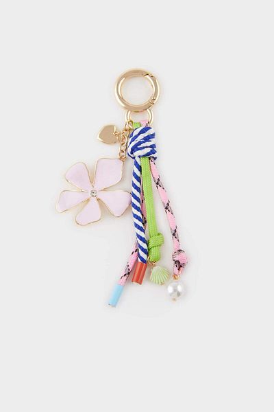 DeFacto Women's Colorful Drawstring Floral Charm Keychain F1728Axns