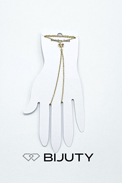 Bijuty Women's Sequential Stone and Butterfly Steel Shahmeran Gold and Silver Color - Set of 4 - (with Surprise Gift)