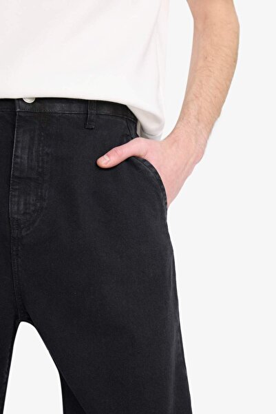 DeFacto 100% Cotton Relaxed Slouchy Fit Comfortable Cut Straight Leg Jeans E2900Ax25Sp