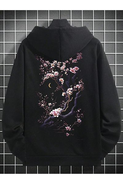 COHERENT Unisex Men/Women Colorful Daisy Custom Printed Cotton Oversize Hooded Sweatshirt
