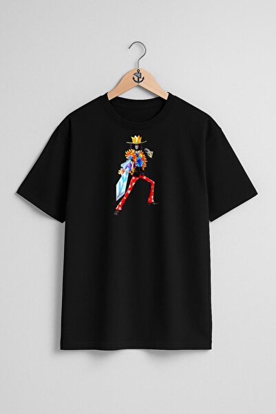 Bahriyeli Collection تي شيرت للجنسين بتصميم صدر بروك رورونوا زورو نامي مونكي ...