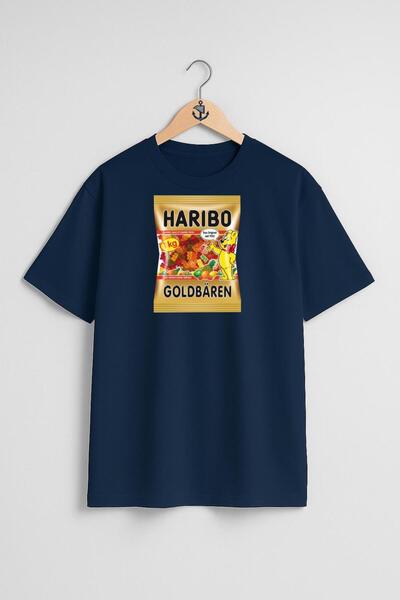 Bahriyeli Collection تي شيرت Haribo Candy Chest Design للجنسين مقاس كبير