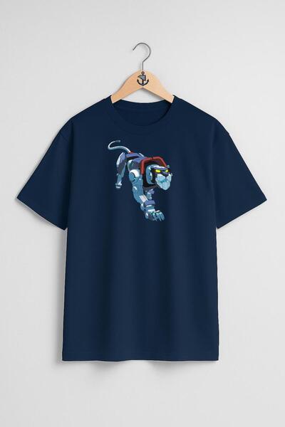 Bahriyeli Collection Μπλουζάκι Unisex με σχέδιο στήθους Voltron Defender Of T...
