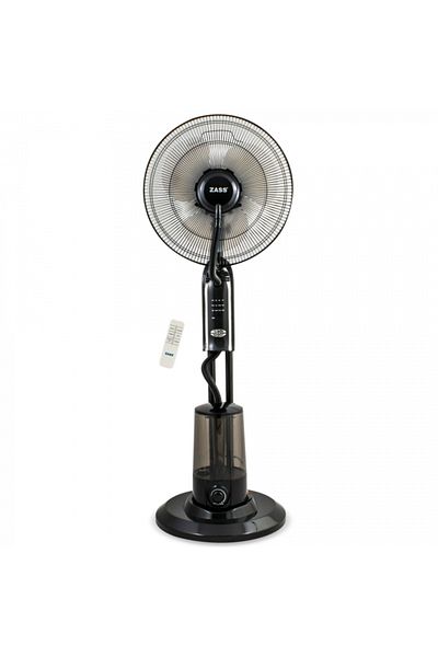 Zass Ventilator pulverizare apa ZMF 02 Black, 320 ml/h, Putere 75 W, 3,2 L, 3 trepte, cu telecomanda