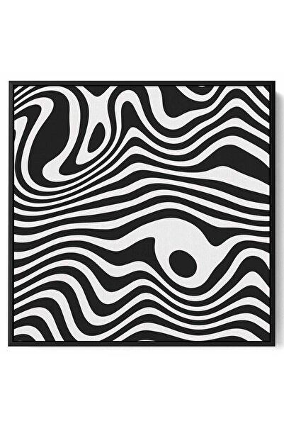 LOWHA لوحة فنية جدارية من القماش مشدودة على إطار خشبي بإطار أسود عائم وتصميم ...