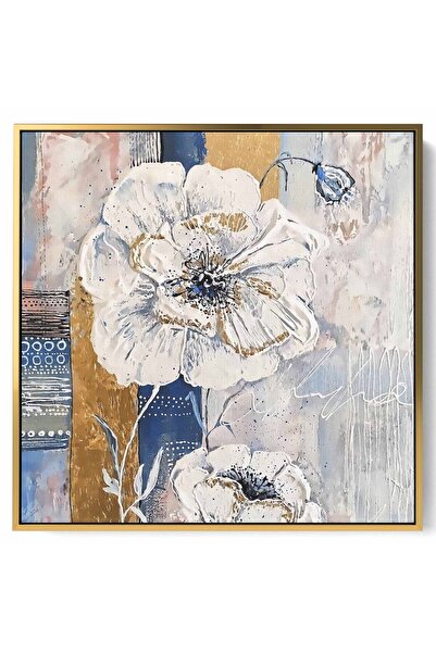 LOWHA لوحة فنية جدارية من القماش مشدودة على إطار خشبي بإطار ذهبي عائم وتصميم ...