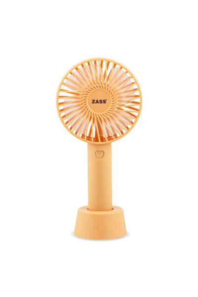 Zass Ventilator portabil ZPF 02, 5W, 1200mAh, Portocaliu - NOU
