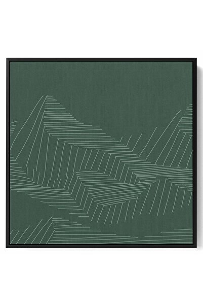 LOWHA لوحة فنية جدارية من القماش مشدودة على إطار خشبي بإطار أسود عائم وتصميم ...