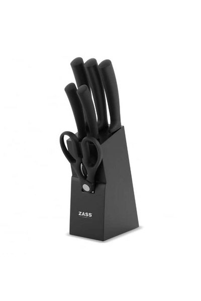 Zass Set de cutite si ustensile de bucatarie cu suport Gourmet ZG-KS 03