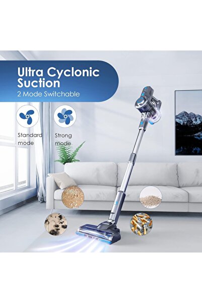 oraimo Stick Vacuum, Cordless Vacuum Cleaner with Self-Standing, Cordless Stick Vacuum with 35 Mins