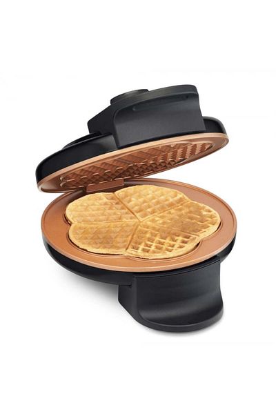 Trisa Retro Waffles 7384.4212 Waffle Maker 800W, Black - NEW