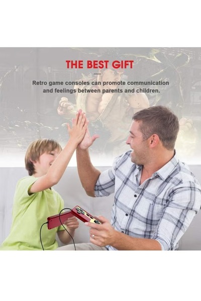 rexa Famicom FC Compact Retro Game Console – Built-in Games, AV Output, Classic Fun