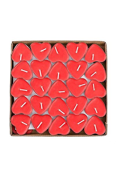 ALFA AKSESUAR 03 50 Tealight Candles with Hearts