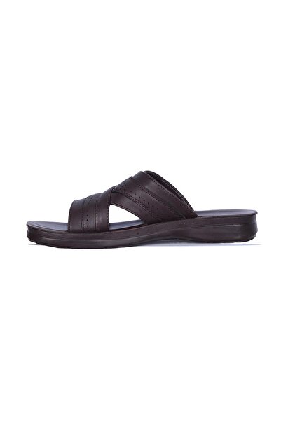 Ayakcenter Ανδρικές παντόφλες καλοκαιρινές casual 158-1 Soylu Kahve