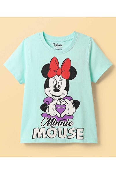 Honeyhap Disney Single Jersey Knit Half Sleeves Shorts Night Suit - Light Blue & Purple