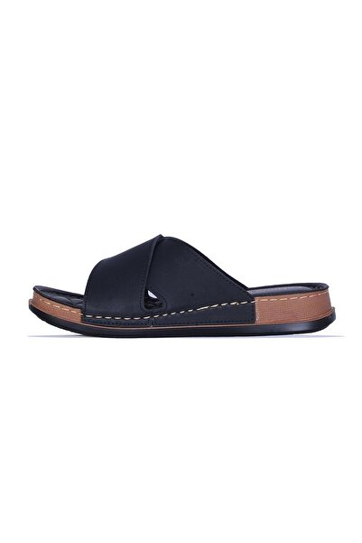 Apella 952-5 Campus Black Men's Slippers