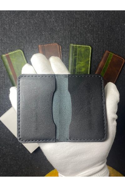 rakunart 100% Handmade Palm Card Holder Black