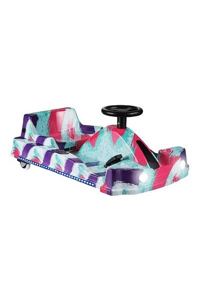 rexa Crazy Cart Drift Electric Scooter – Lightweight with LED Lights & Variable Speeds