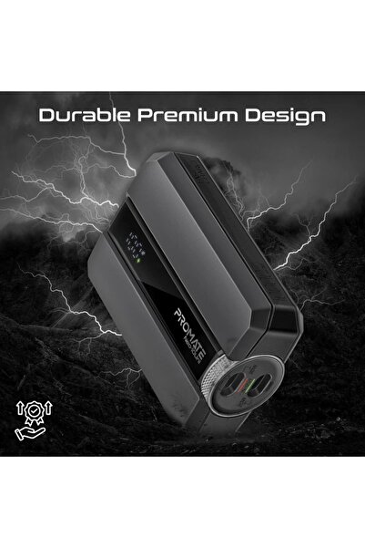 Promate Ultra-Compact 30W PD Power Bank with USB-C / Lightning Ports