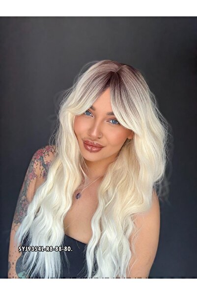 Suzan Peruk Medikal Gerçek Saç dokusunda Tepe kısmında Baş derisi görünümlü Şahane Kalitede Peruk-