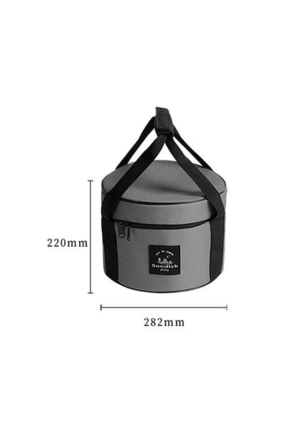 Choice Smoky Gray L 9/14L Dinnerware Organizers Oxford Cloth Pot Storage Bucket Bags Waterproof Camp Bowl C