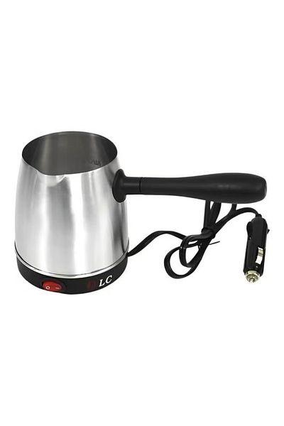 DLC AutoBrew Turkish Coffee Maker – 300ml Car Edition (Silver/Black)