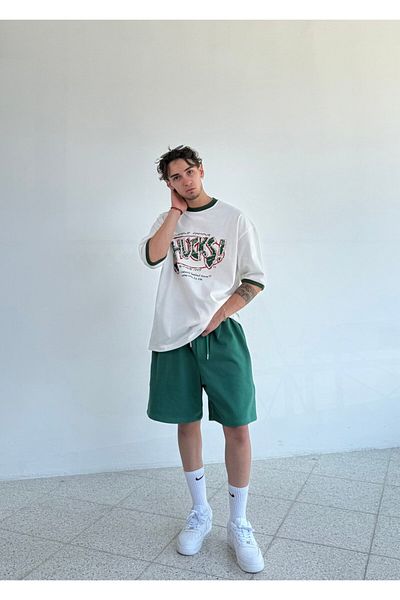 zaee Basic 3 Thread Oversize Loose Shorts