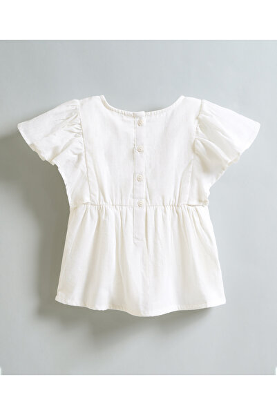 Bonfino Schiffli EmbroideredTop - White