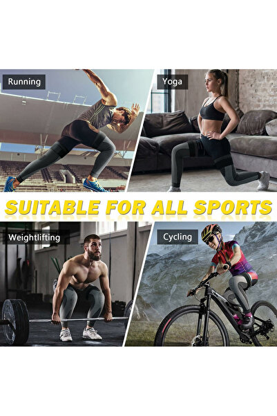 AGD Two Unisex Elastic Knee Braces for Sports, Running, Hiking, and Injury Recovery