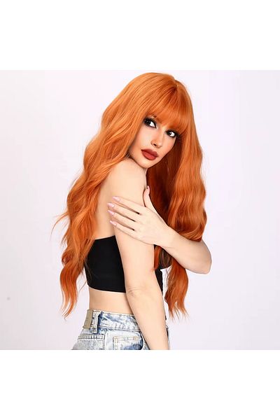 Fenomen Peruk Vip Special Water Wave Copper New Season Wig Model