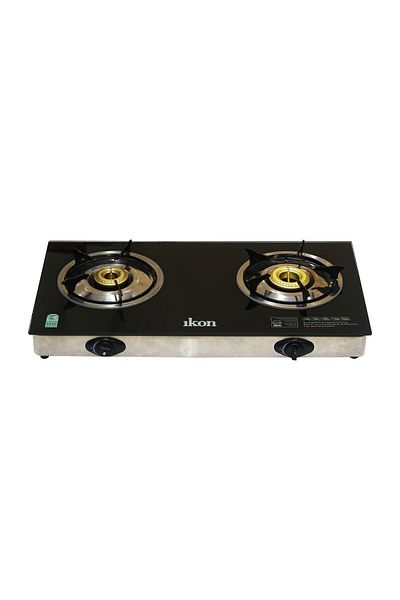 Ikon Glass Top Gas Table 2 Burner IKSL7202A